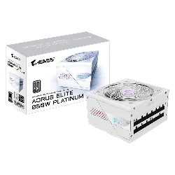Fuente Gigabyte AORUS Elite GP-AE850PM PG5 ICE ATX 850W 80 Plus Platinum Full Modular - Negro