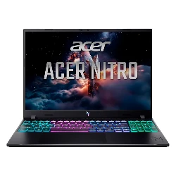 Notebook Gamer Acer Nitro V 16 Intel Core 7-240H RTX 5050 16GB RAM 512GB SSD Pantalla 16" WUXGA Windows 11 Inglés Negro - ANV16-I31-76N7
