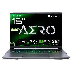 Notebook Gamer Gigabyte AERO X16 AMD Ryzen 7-250 RTX 5060 16GB RAM 1TB SSD Pantalla 16" WQXGA Windows 11 Inglés Negro - 3VHK3USC94AH