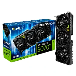 Tarjeta de vídeo NVIDIA GeForce RTX-5070Ti 16 GB GDDR7 Palit Gaming Pro-S - NE7507T019T2-GB2031U