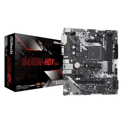 Placa base Asrock B450M-HDV R4.0 DDR4 Zócalo AM4 Chipset AMD Promontory B450 Micro ATX
